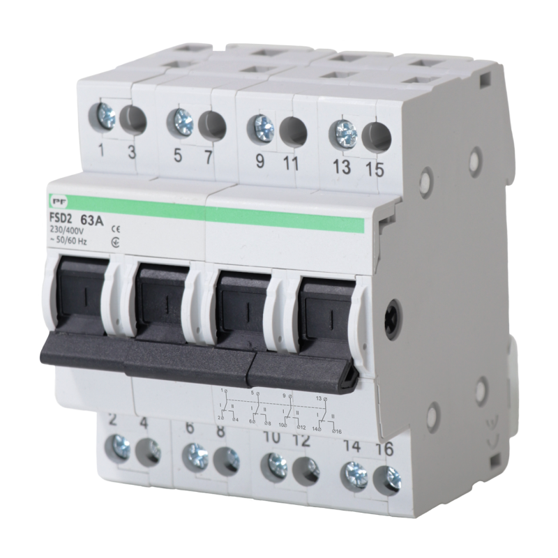 Apkrovos jungiklis FSD2 4P 63A 1-0-2