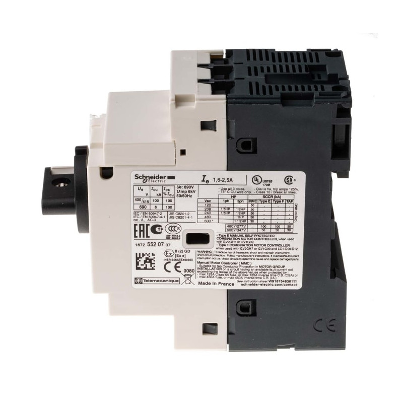 Tesys automatinis jungiklis 1,6-2,5A 50kA - GV2P07