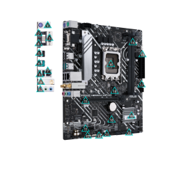 Asus Prime wifi D4 - Pagrindinė plokštė H610M-A