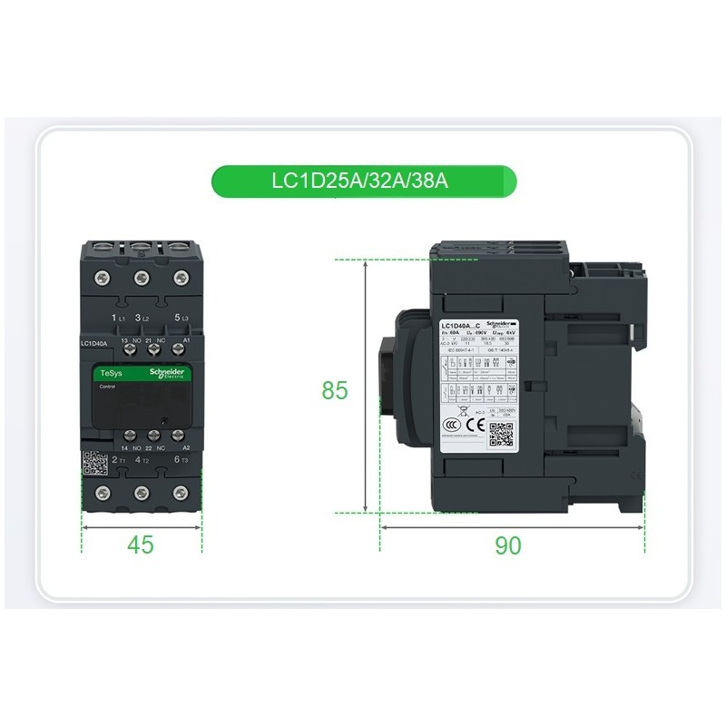 IEC Contactor TeSys Deca LC1D95F7 - Reliable Motor Control Solution