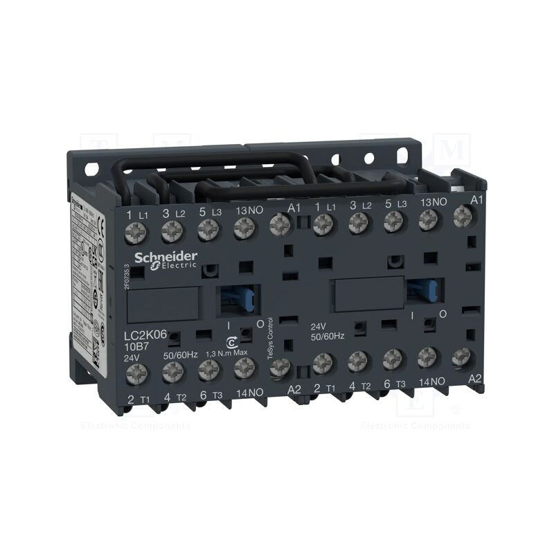Kontaktorius 3P 2.2kW 1NO, 24VAC Contactor for Automation