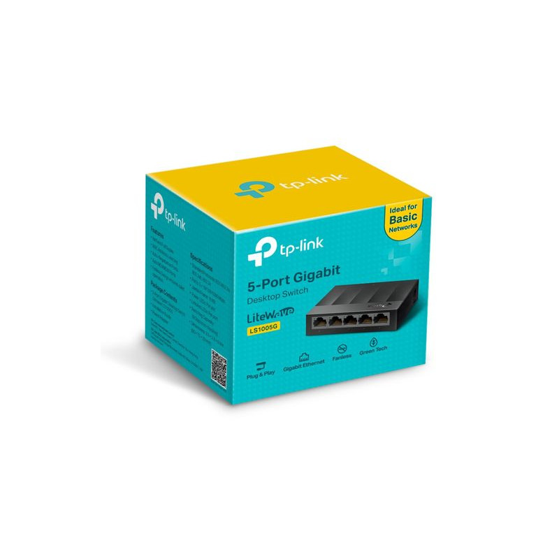 Komutatorius 5xLAN Gigabit 10/100/1000Mbit/s LiteWave