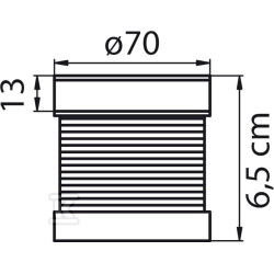 Švyturėlio signalinis modulis 70mm 24VDC - LT70/24-AM