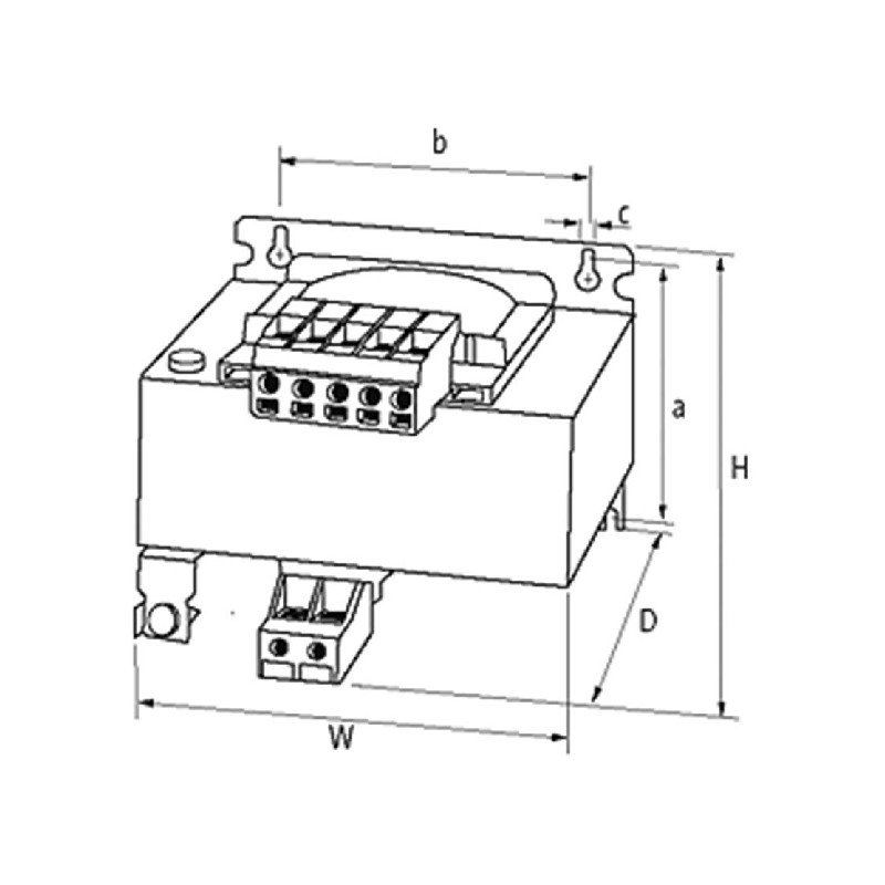 Saugos Transformatorius P 63VA - 24VAC Transformer for Automation