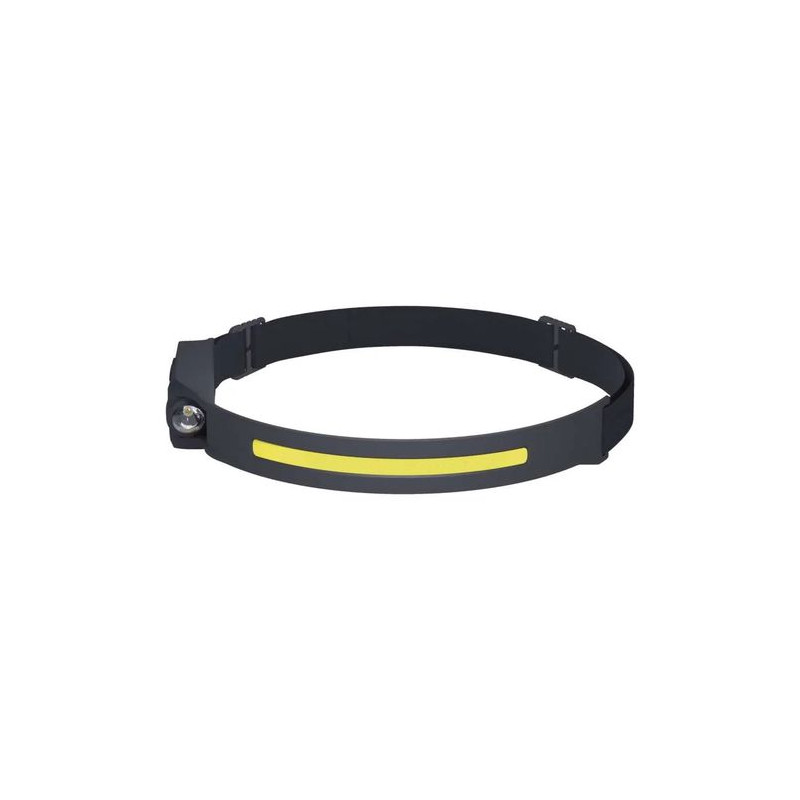 LED žibintuvėlis ant galvos įkraunamas, šoninis 380lm, EMOS