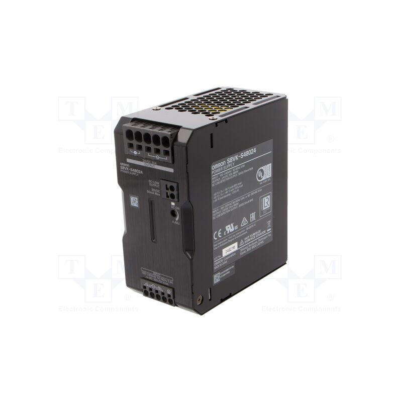 Power supply, switching, for DIN rail, 480W 24VDC 20A85264VAC OMRON