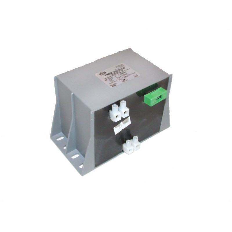 Transformatorius korpuse 230V/24V 10.4A su kontaktinėmis kaladėlemis INDEL