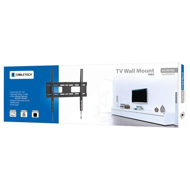 Laikiklis sieninis fiksuotas TV 32-55 maks. 75kg