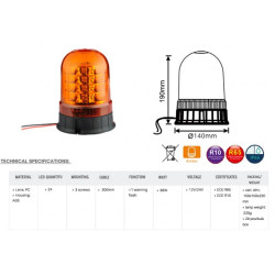 Švyturėlis geltonas 24Vdc