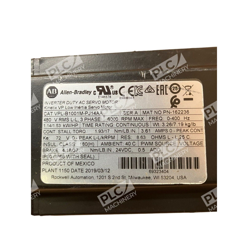 Allen Bradley VPL-B1001M-PJ14AA