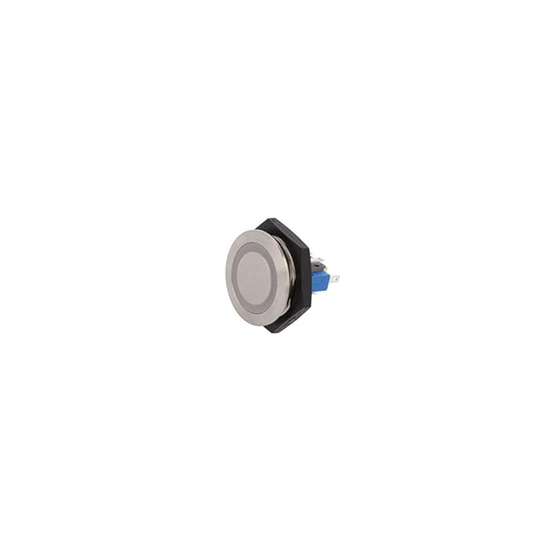 Vandal Resistant Switch, MSM II Series, 30 mm, SPDT, Momentary, Round Flat, Natural