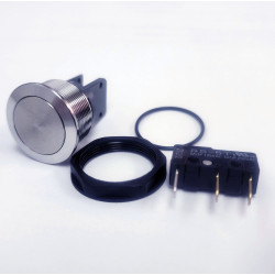 Vandal Resistant Switch, MSM II Series, 30 mm, SPDT, Momentary, Round Flat, Natural