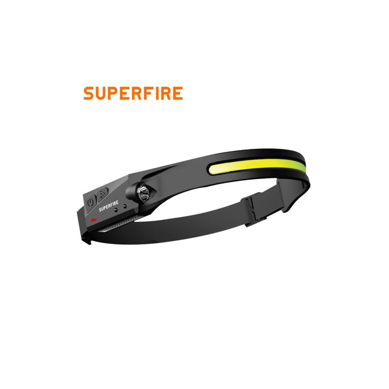 Headlamp HL6, 340lm, COB, USB-C Rechargeable 1200mAh with Sensor