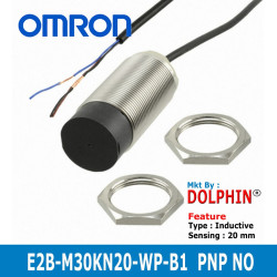Inductive Sensor M30, Sn-20mm, PNP, Normally Open, No Shield.