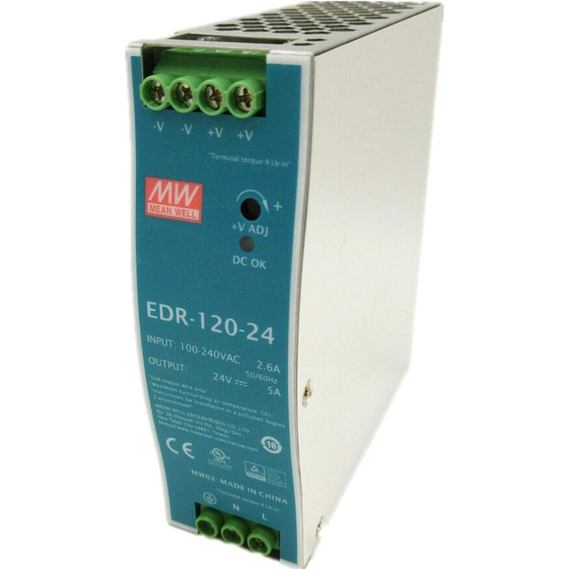 Mean Well 24V 5A Switching Power Supply