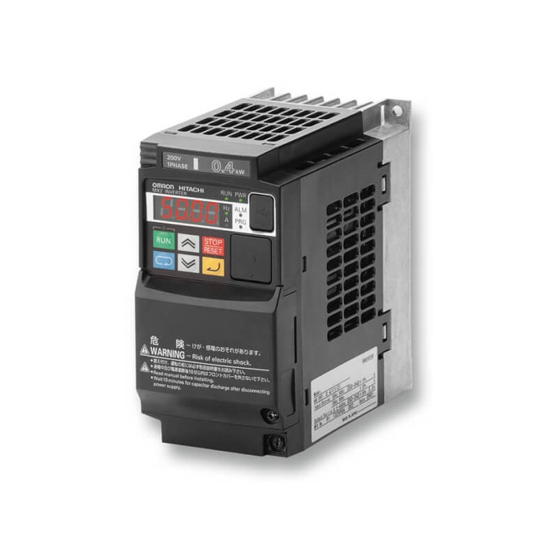 3G3MX2-AB007-EV2 MX Frequency Inverter, Vector Control, 0.75kW, 5.0A, 200VAC, Single-Phase
