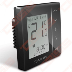 230V Indoor Thermostat, Black