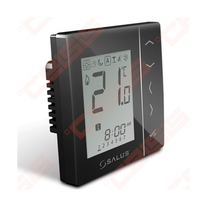 230V Indoor Thermostat, Black