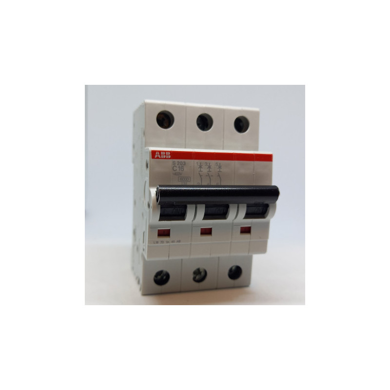 2CDS253001R0164 S203-C16 AUTOMATIC SWITCH 16A 3P
