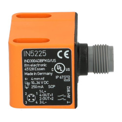 Inductive dual sensor for valve actuators Ifm