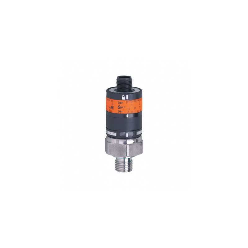 Pressure Switch with Intuitive Switch Point Setting Ifm