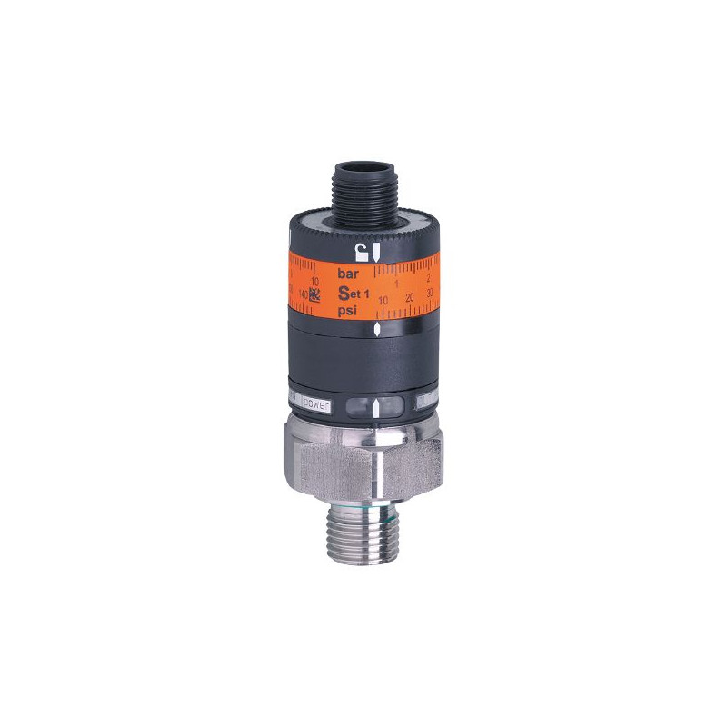 Pressure Switch with Intuitive Switch Point Setting Ifm