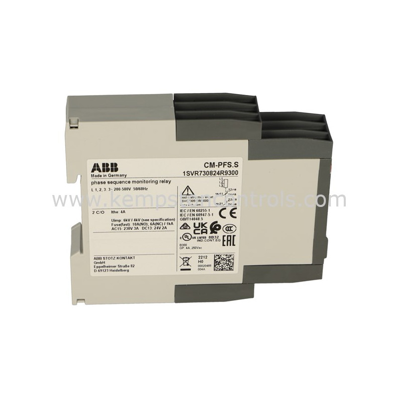 1SVR730824R9300 CM-PFS.S Three-phase monitoring relay 2c/o, L1-L2-