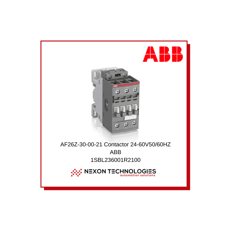 1SBL236001R2100 AF26Z-30-00-21 Contactor 3P 11kW 24-60VAC/DC