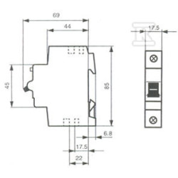 2CDS251001R0205 S201-B20 AUT. JUNGIKLIS 20 A 1P