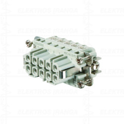 HDC HA 10 FS junction socket 16A 10-pole