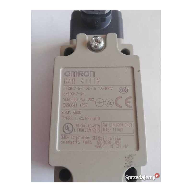 D4B-4111N Rear Switch NO/NC, 10A, M20