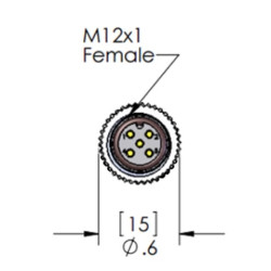 MDC-5MFP-1M-R-B Mencom cable B - coded
