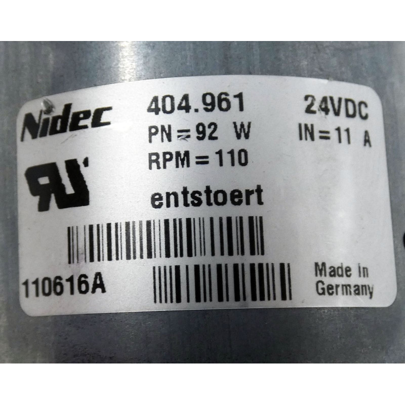 Brush Motor, 24V, NIDEC