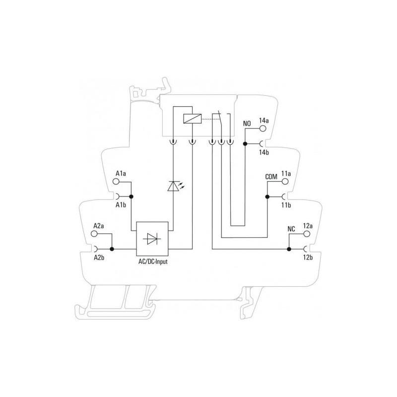 TRZ 24VUC 1CO Relay with Socket, Spring