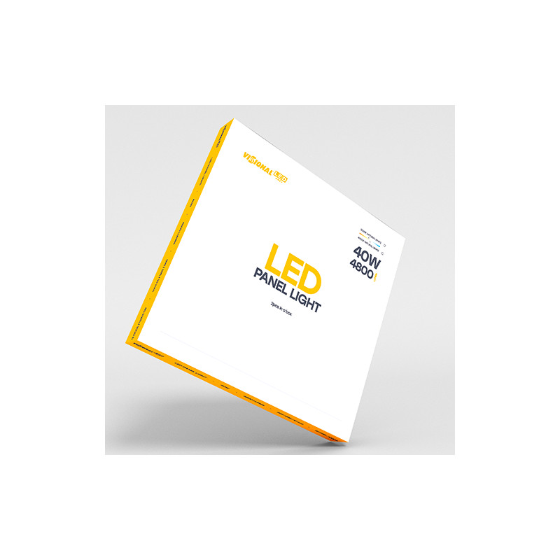 LED panelė 40W 60x60 4000K 4800lm IP44, VISIONAL