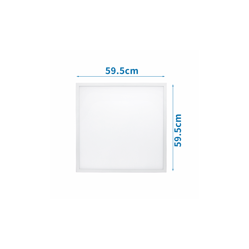 LED panel 40W 60x60 4000K 4800lm IP44, VISIONAL