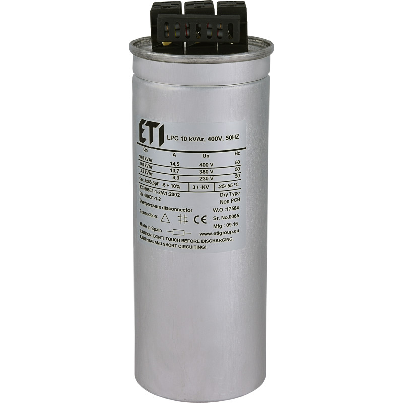 Capacitor LPC 10 kVAr, 400V, 50HZ