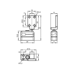 Mounting set for photoelectric sensors Ifm