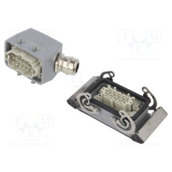 Connector, HDC, male femaleHEPIN1016A500V10PEsize 4