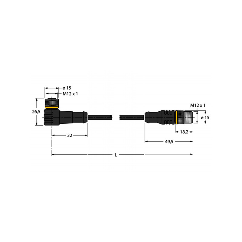 RKC4T-0.3-PSG3M/TXL sensor actuator cable