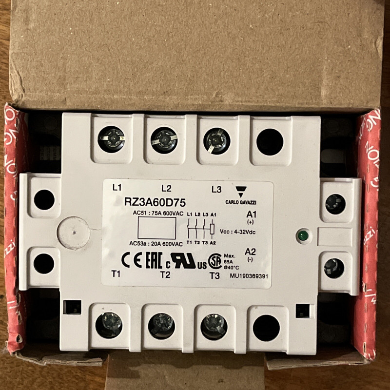 SSR ZS 3P 600VAC 75A 4-32VDC
