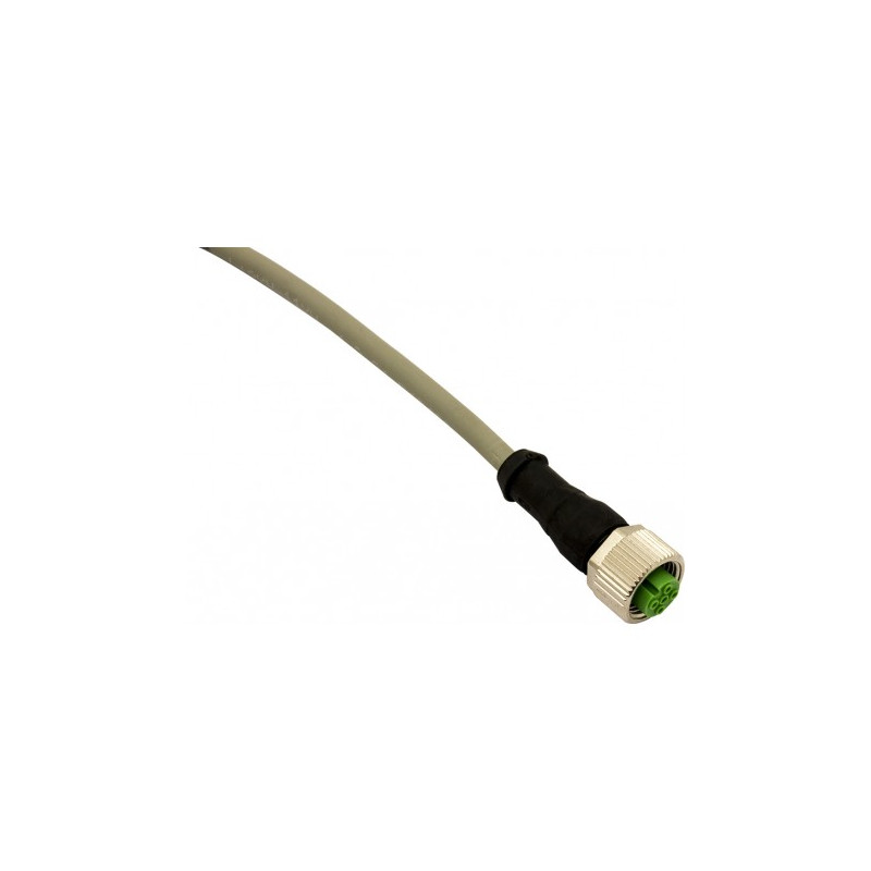 CD12M/0B-100A5 M12-F, 4 poles-10m, PUR, Axial