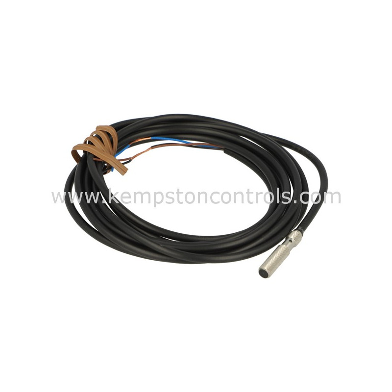 Inductive Sensor, M5, Screen, 1.2mm, PNP-NO, 24VDC, 2m Cable E2E-S05S12-WC-B1