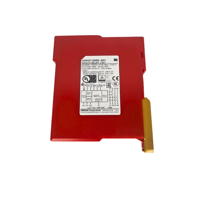 Safety Relay Device, Narrow 4PST-NO Safety Outputs 5A