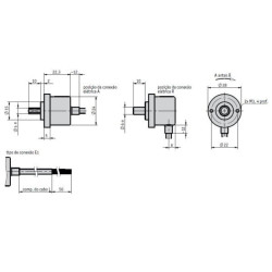 IV2800-AB0-1000-E1-A-03, O-F28-PP-5x10-IP64 Incremental encoder