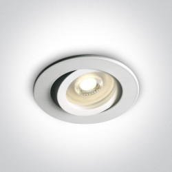 Recessed Tilt Light, GU10, White, 51105ABG/W