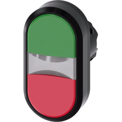 Double Button with Adapter and Contact Green/Red B102K20KY