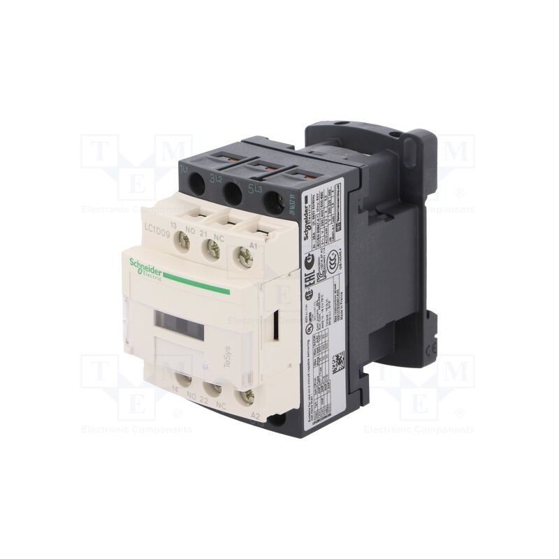 3-pole NO x3 Auxiliary contacts NO NC 24VDC 9A