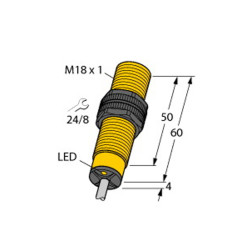 BI5U-S18-AP6X/S90 5M Inductive Sensor Operating voltage 1030 VDC
