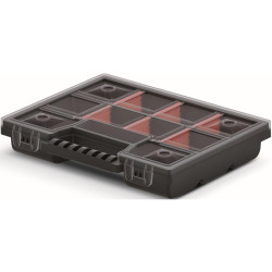 Plastic box with six compartments